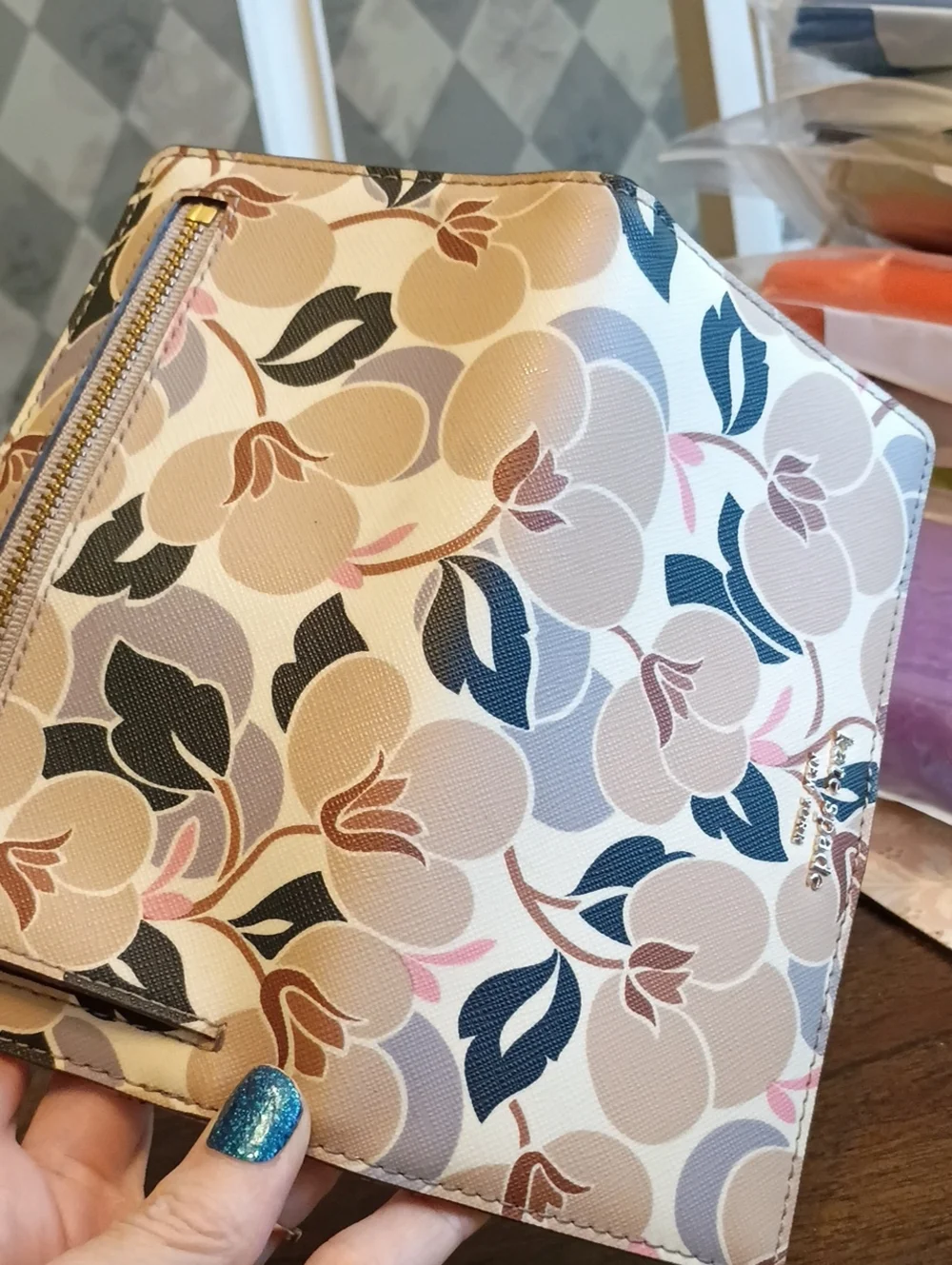kate spade floral bifold wallet